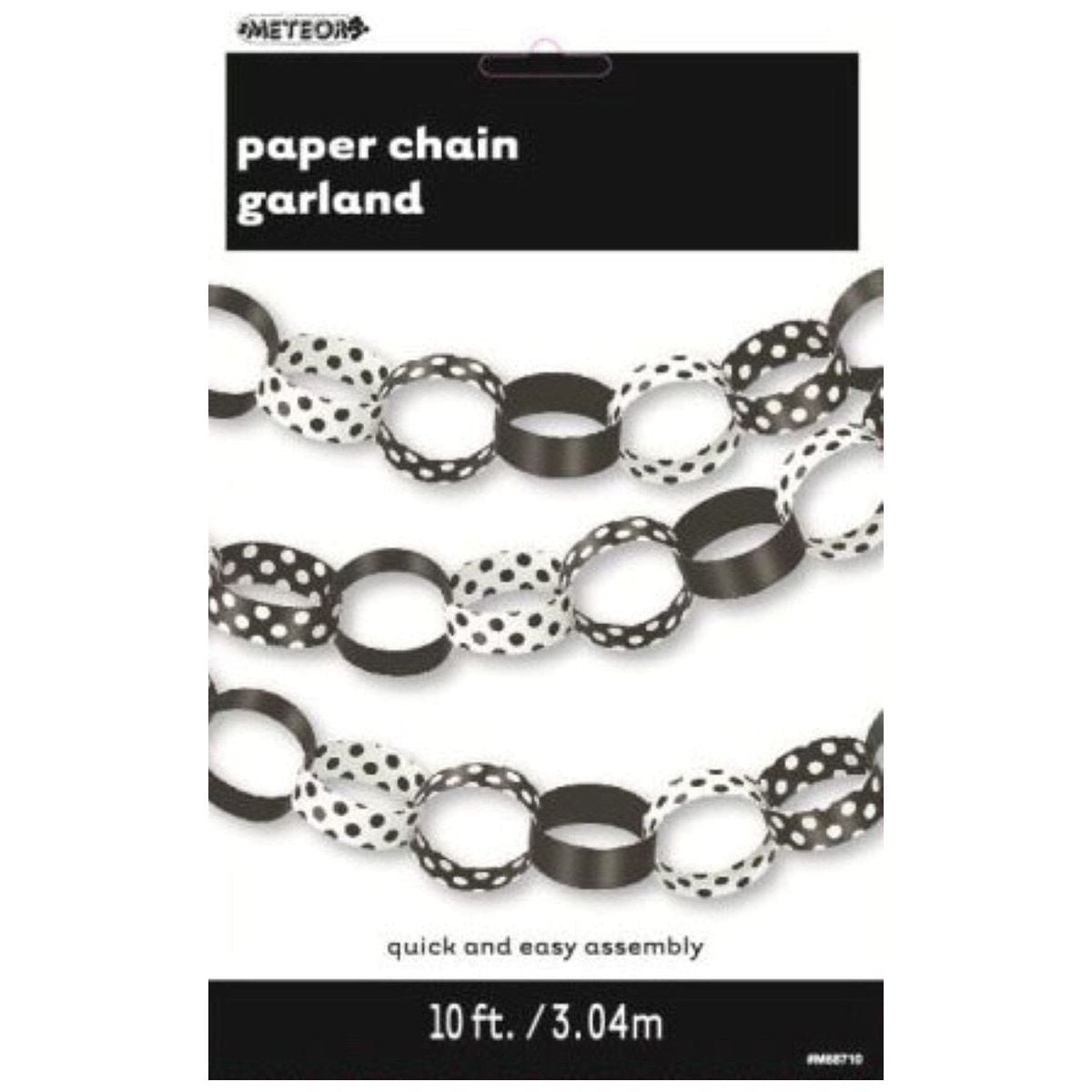 Dots Paper Chain - Midnight Black - Dollars and Sense