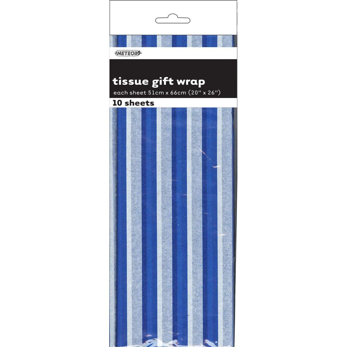 Stripes Tissue Sheets - Royal Blue - Dollars and Sense