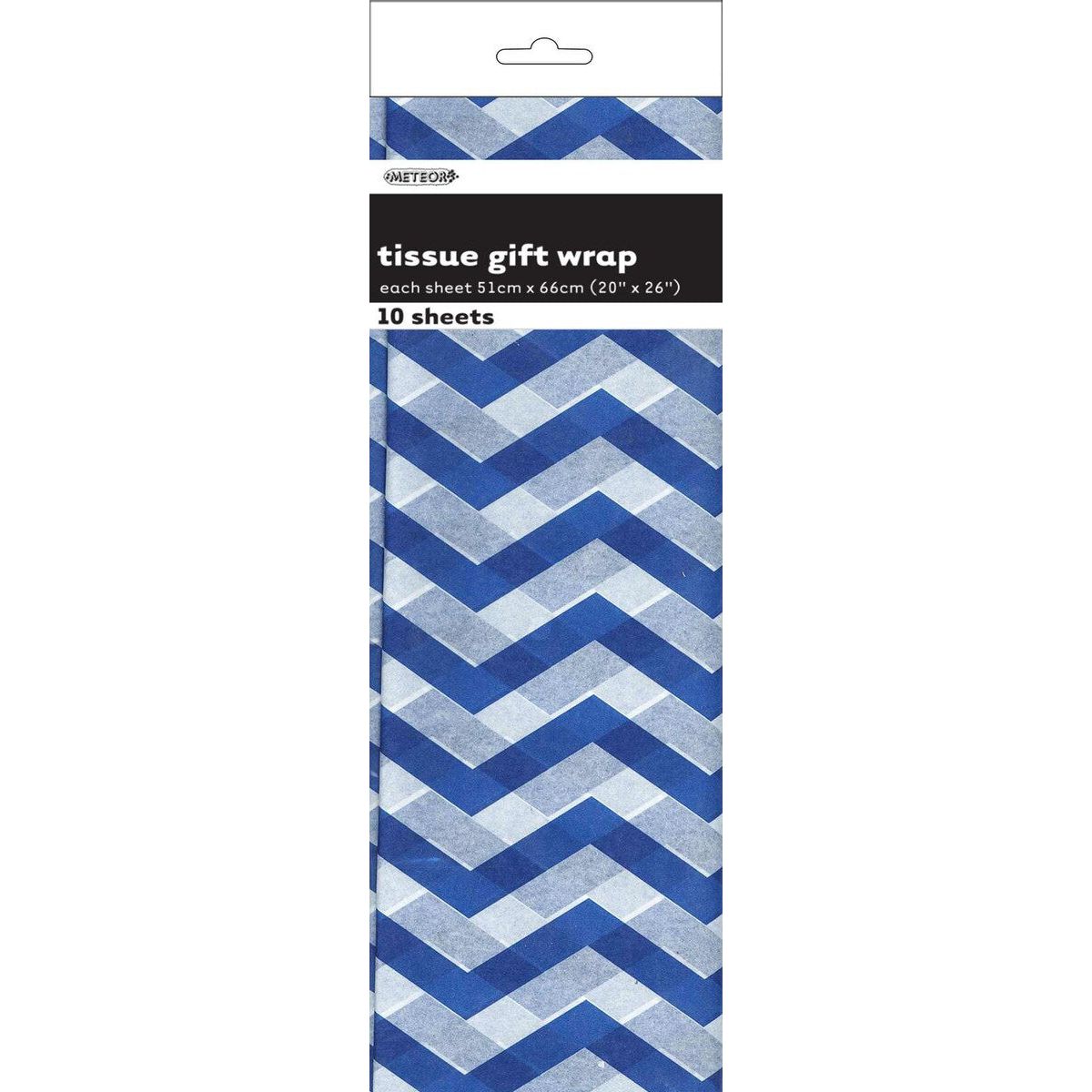 Chevron Tissue Sheets - Royal Blue - Dollars and Sense