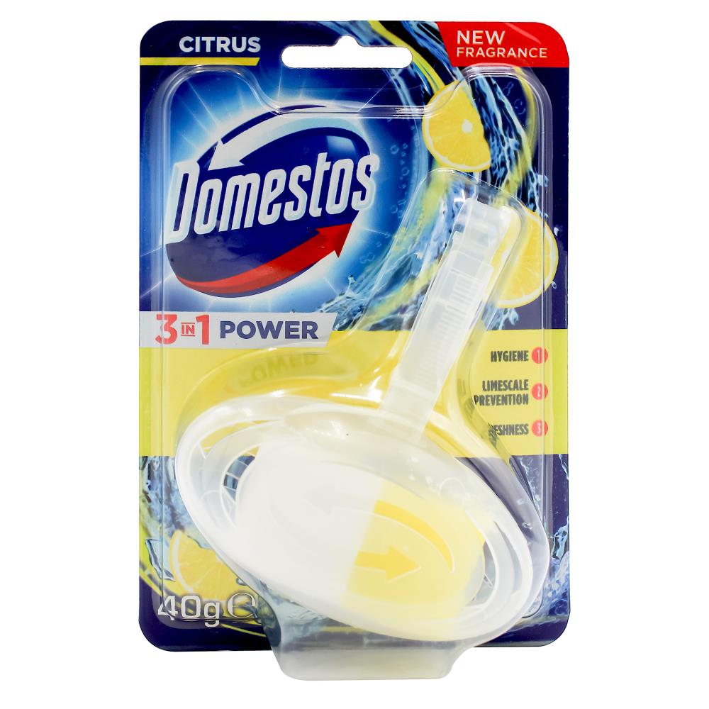 Domestos 3 In 1 Power Toilet Block - Citrus - Dollars and Sense