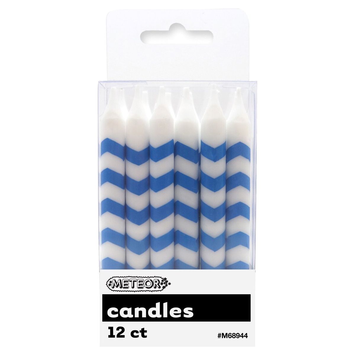 Chevron Birthday Candles - Royal Blue - Dollars and Sense