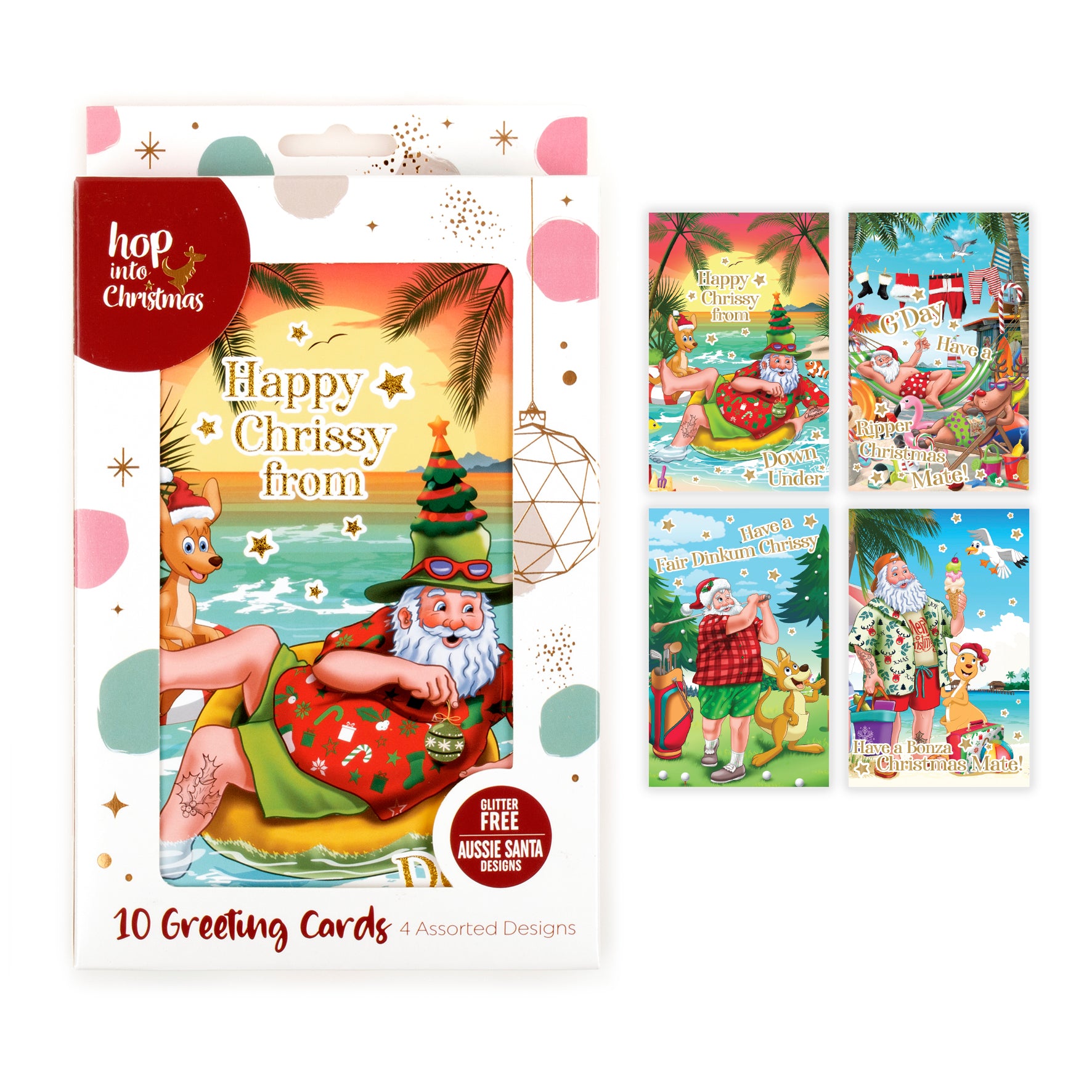 Christmas Cards Textured & Foiled - Australian Design - Dollars and Sense