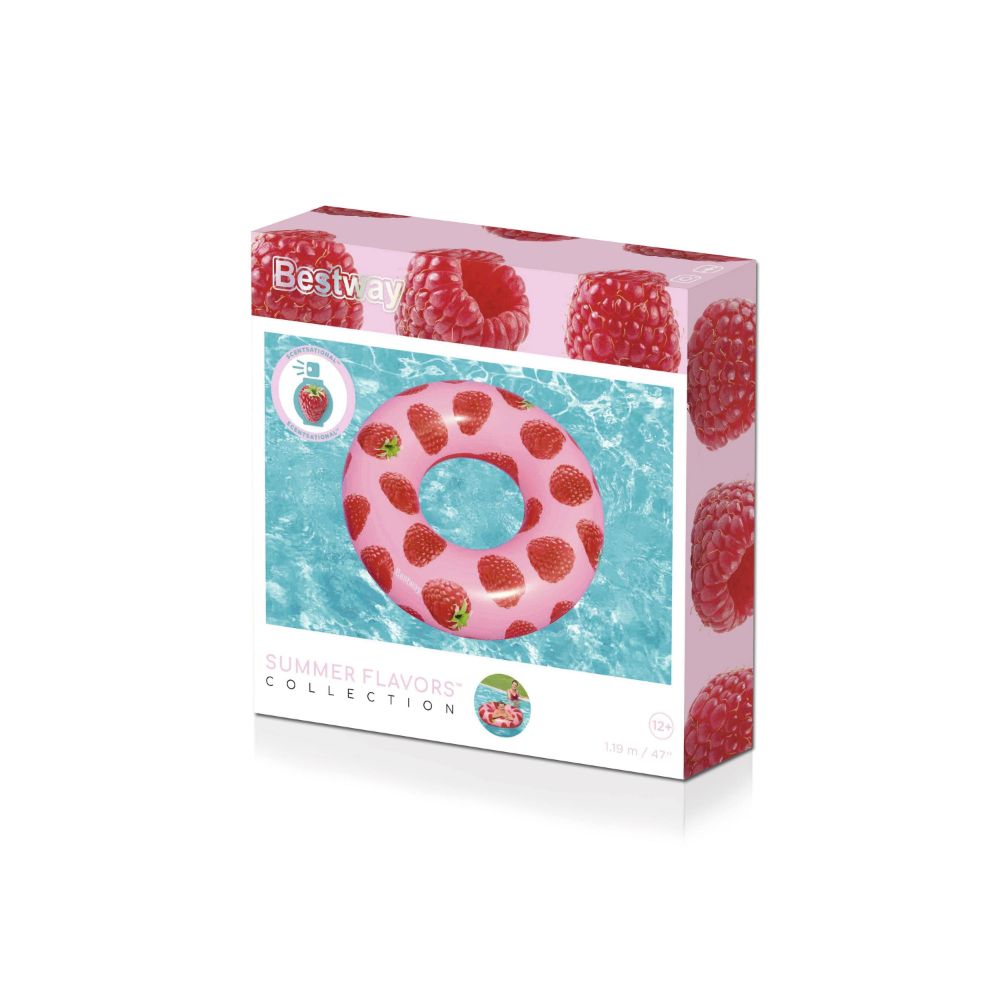 Bestway Scentsation Rasberry Swim Ring - 119cm