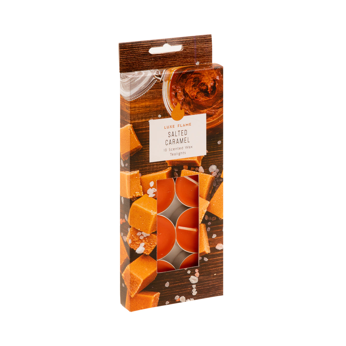 Salted Caramel Scented Tealight Candles - 4 Hour - 10 Pack - Dollars and Sense