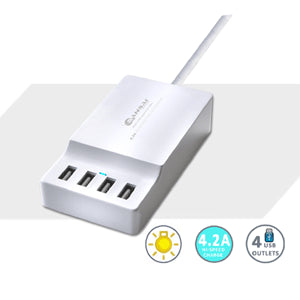 4.8A USB X4 Charging Station T