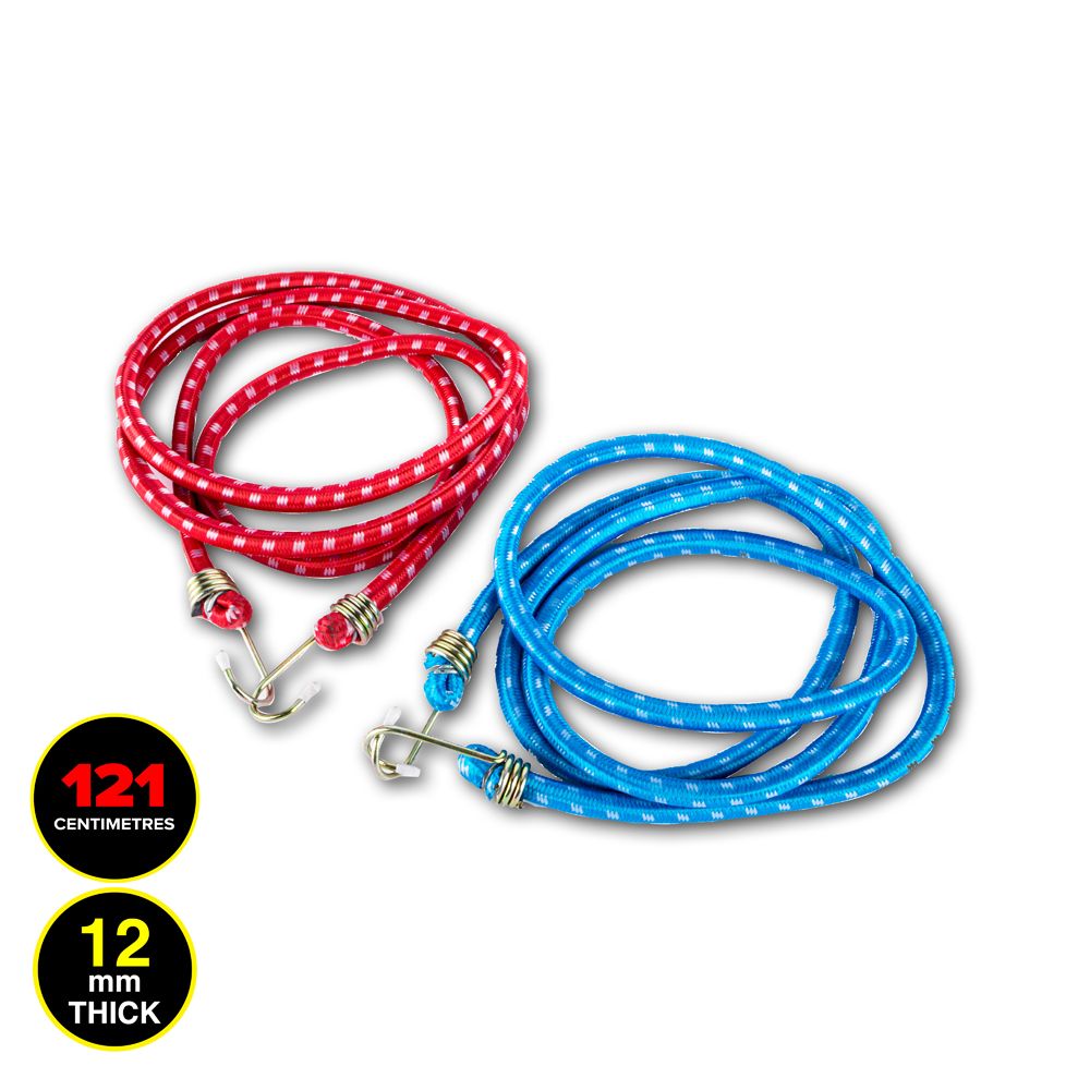 Bungee Cords - Red & Blue - Dollars and Sense