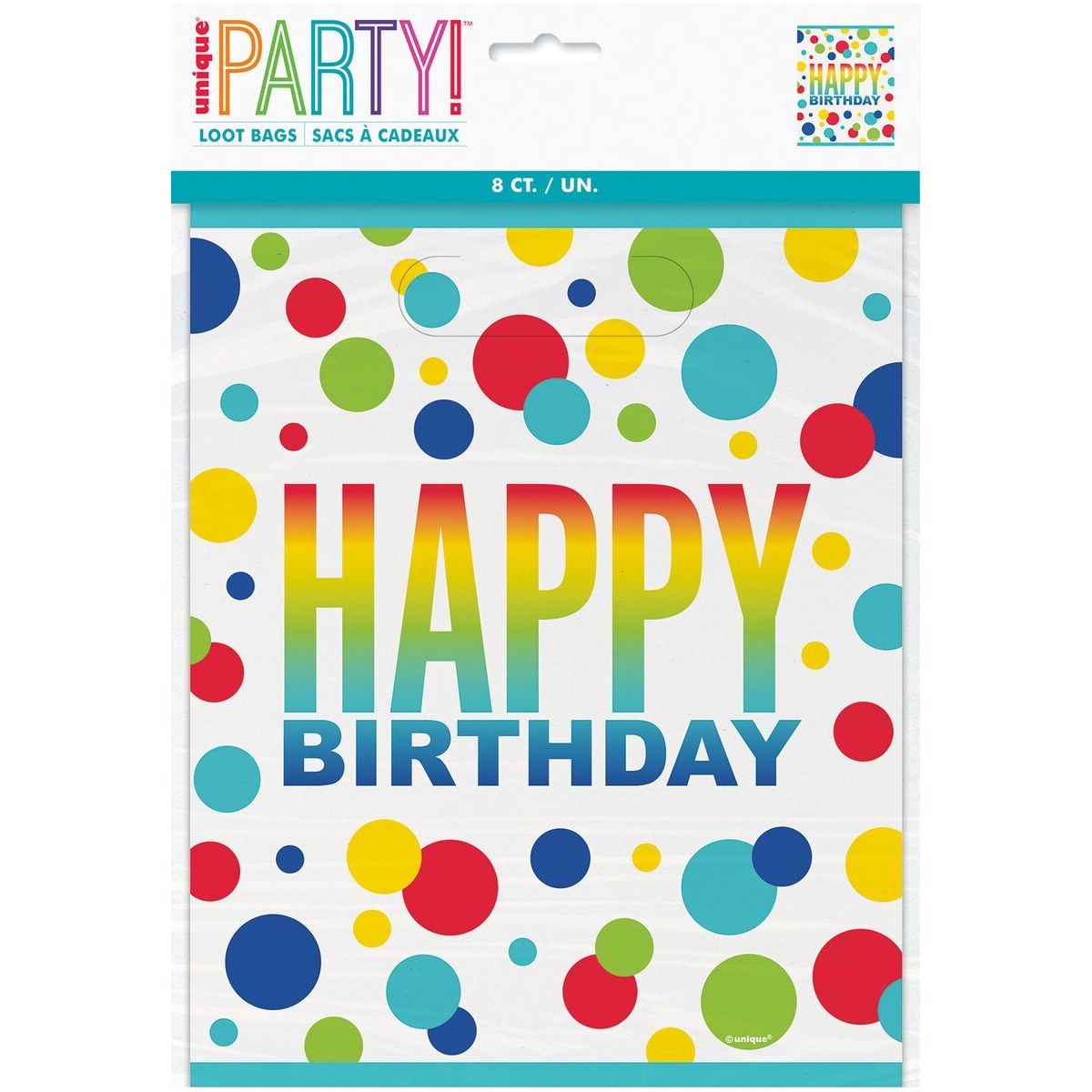 Loot Party Bags - Rainbow Spots
