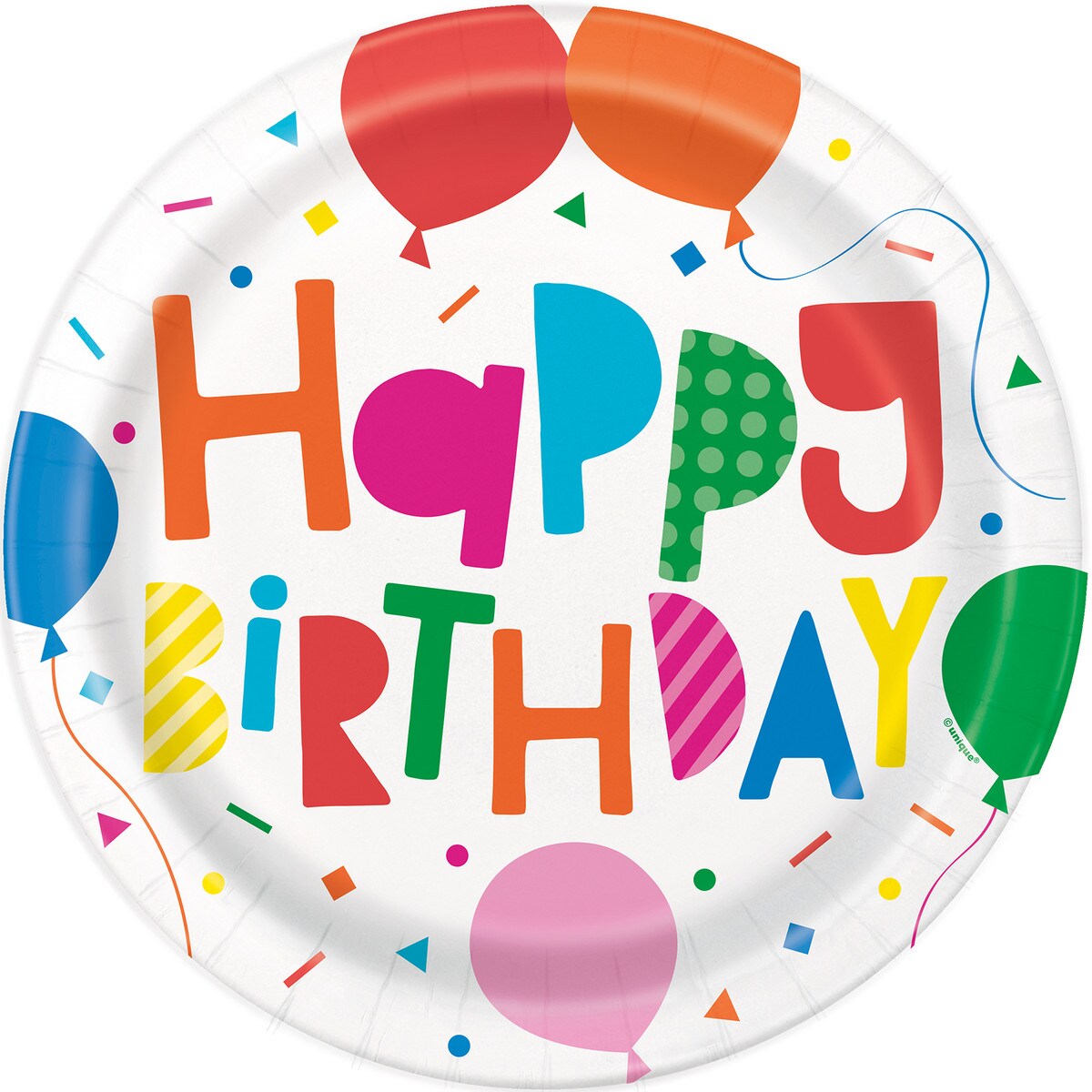 Paper Plates - Colourful Balloons