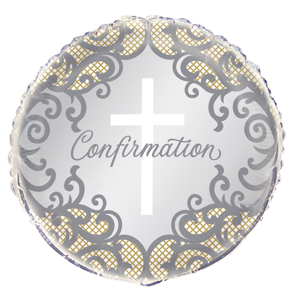 Fancy Cross Holy Confirmation Foil Balloon