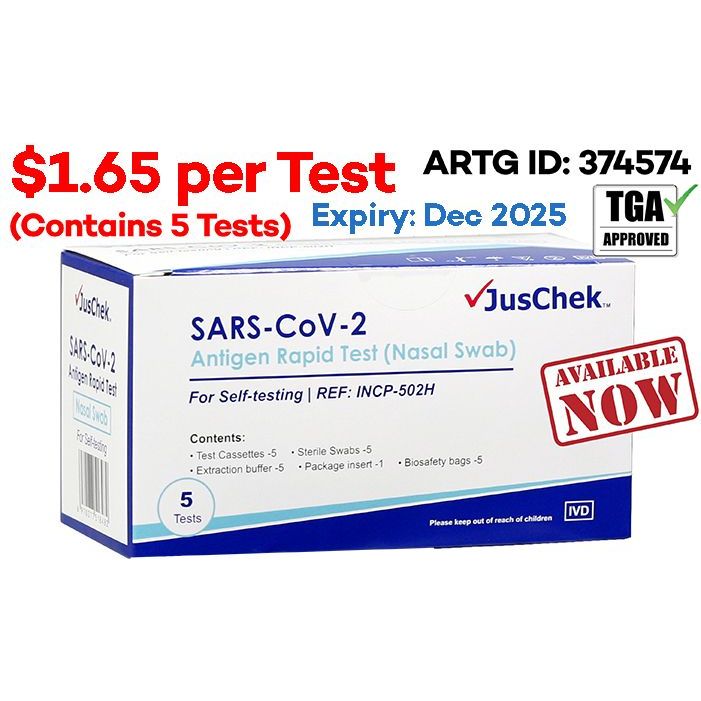 JusChek - COVID19 Rapid Antigen Test Kit Nasal - Dollars and Sense
