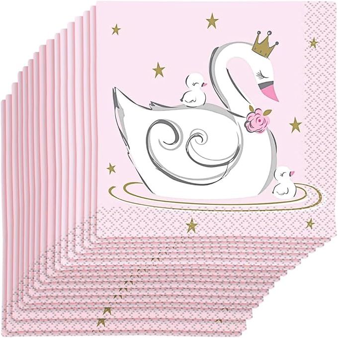 Beverage Napkins - Swan