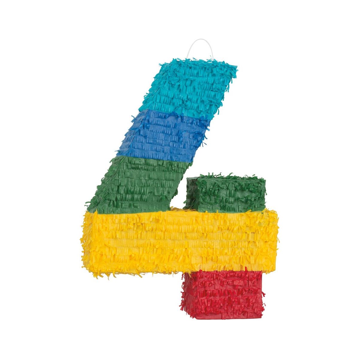 Piñata Numeral 4 - Rainbow