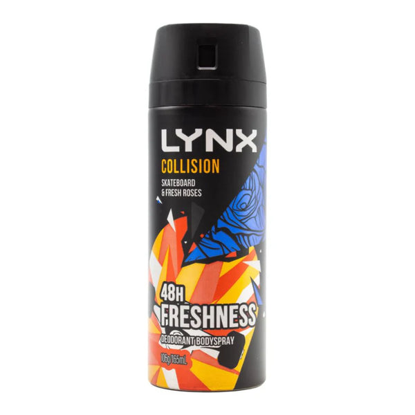 Lynx Deodorant Body Spray Collision Skateboard Fresh Roses