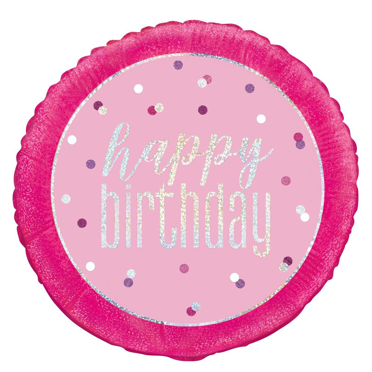 Happy Birthday Foil Balloon - Pink - Dollars and Sense