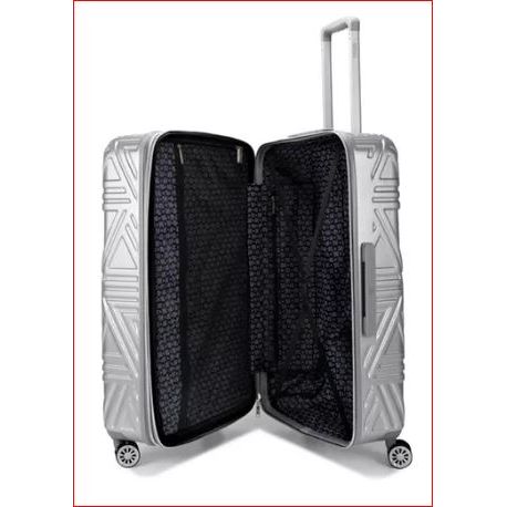 Badgley Mischka ABS Luggage 4 Wheels - Silver - PICK UP ONLY - Dollars and Sense