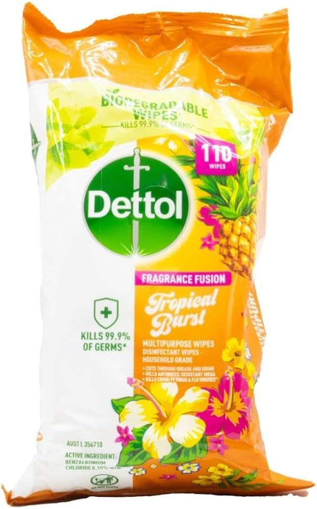 Dettol pk110 Wipes Homes With Pets Fresh