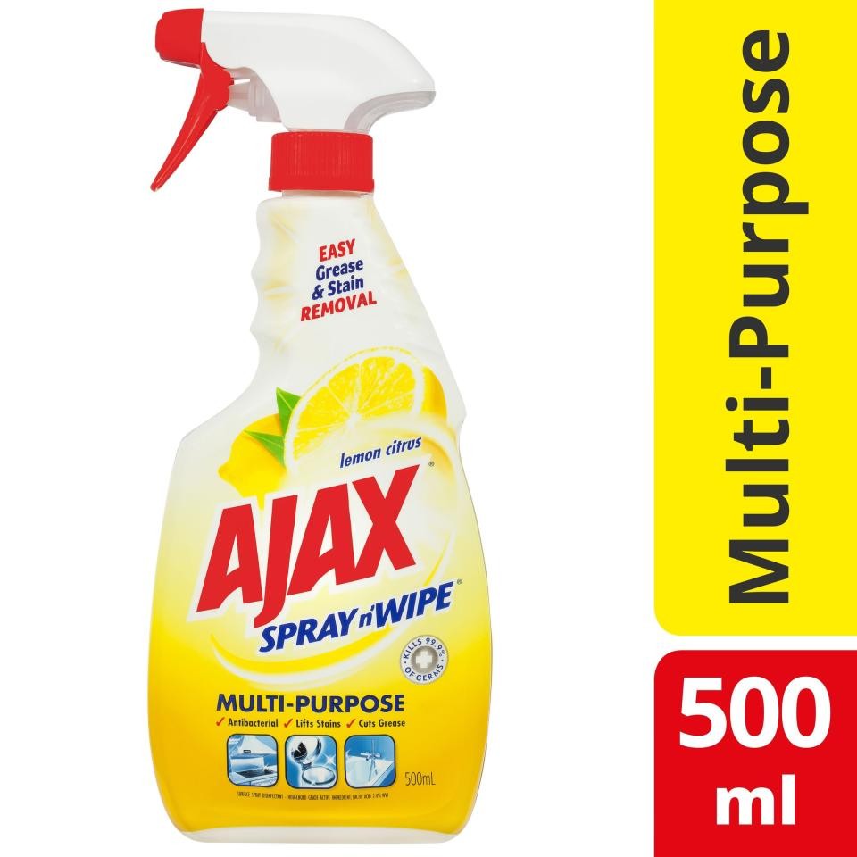 Ajax 500ml Spray N Wipe Multipurpose Lemon Citrus