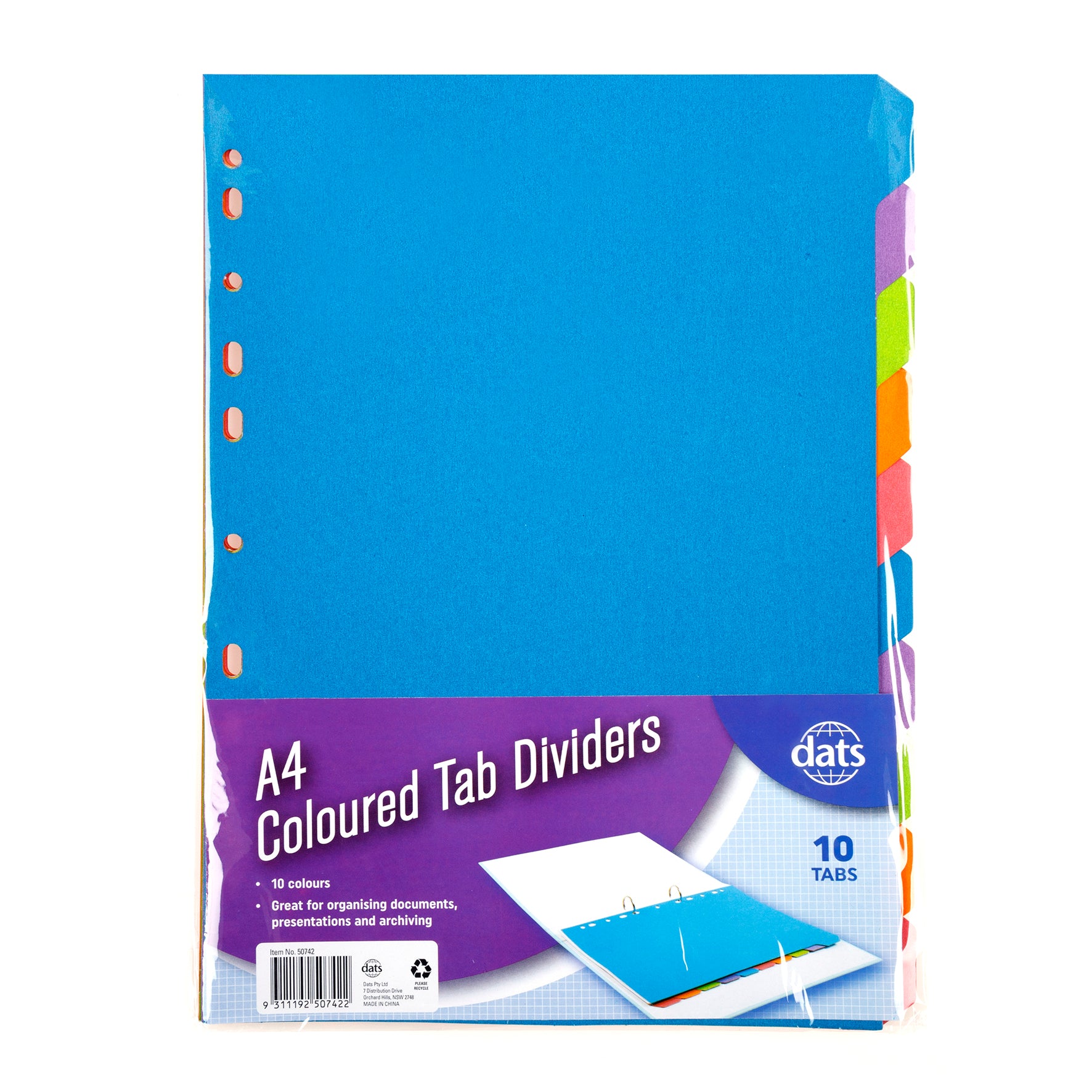 Tab Dividers - Coloured