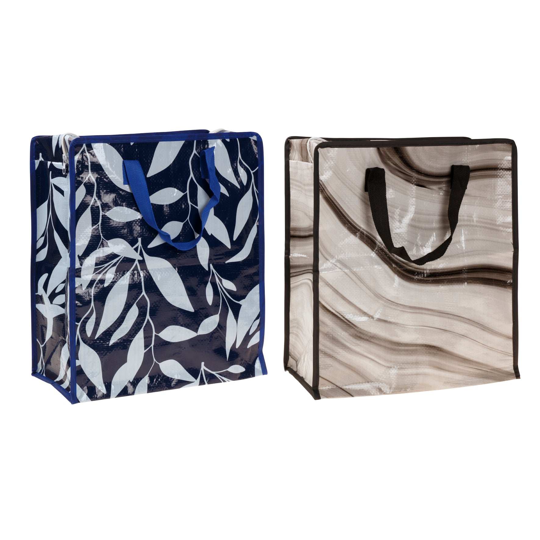 Zip Up Striped Packing Storage Bag - Small
