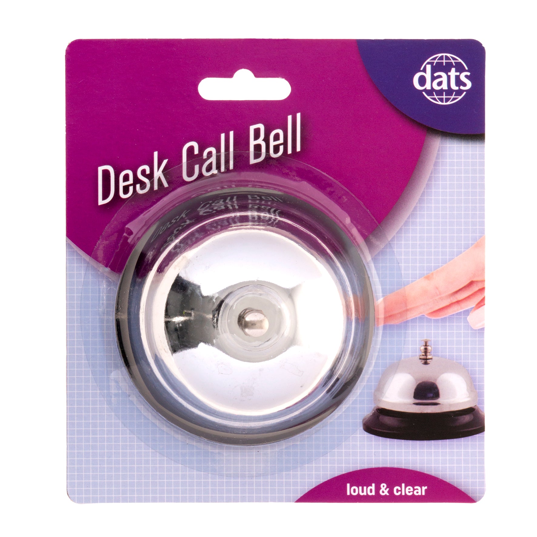 Desk Call Bell - Silver