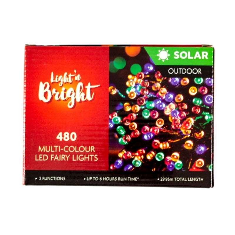 Fairy Solar Lights 8F Multicolour 480pk - Dollars and Sense