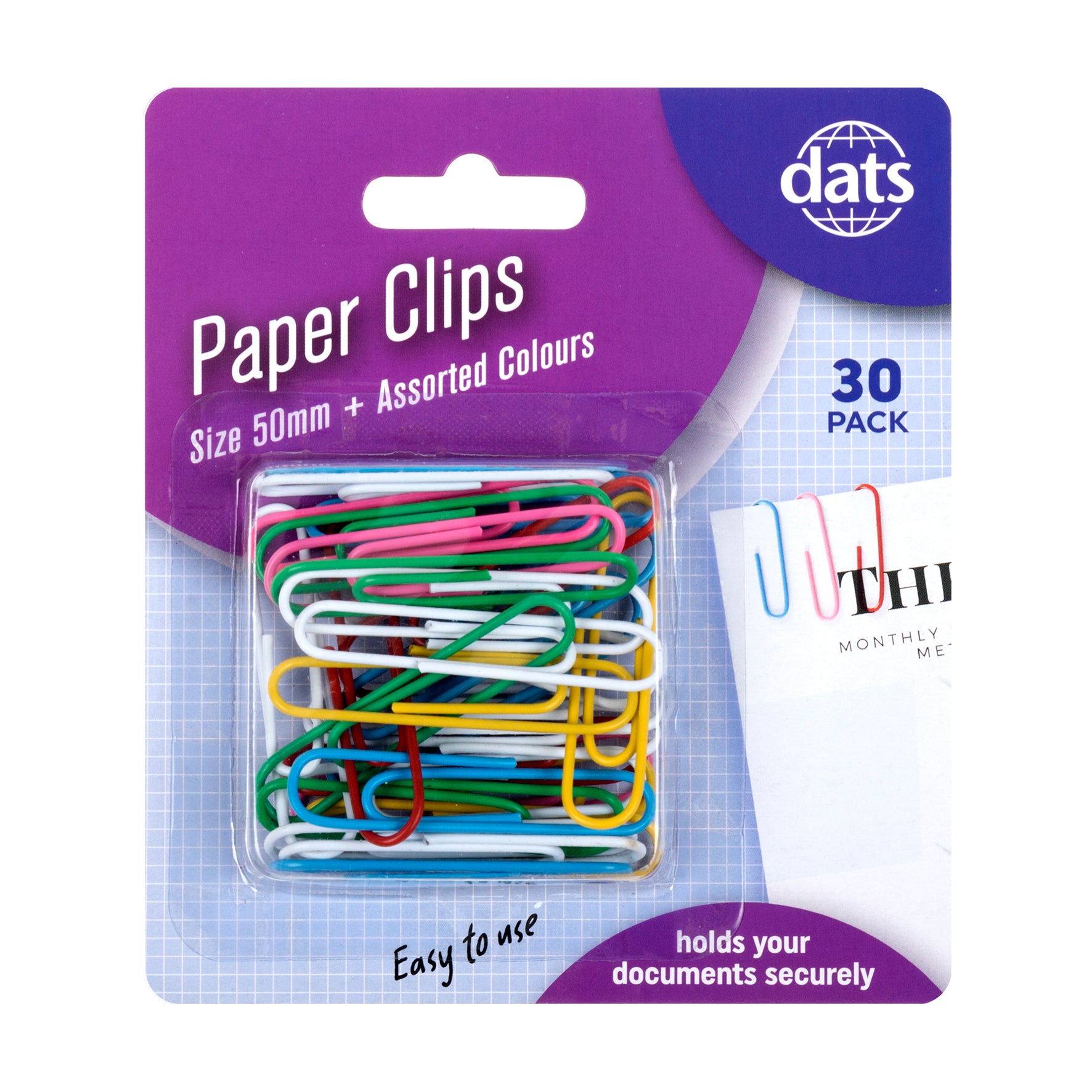 Paper Clips - Mixed Colours