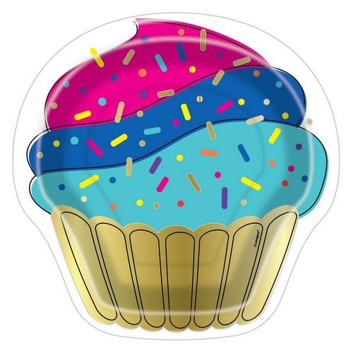 Paper Plates - Dots Cupcake - Dollars and Sense