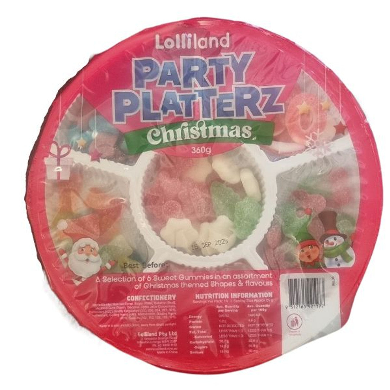 Christmas Party Platter - Mixed Lollies SKU 90796 - Dollars and Sense