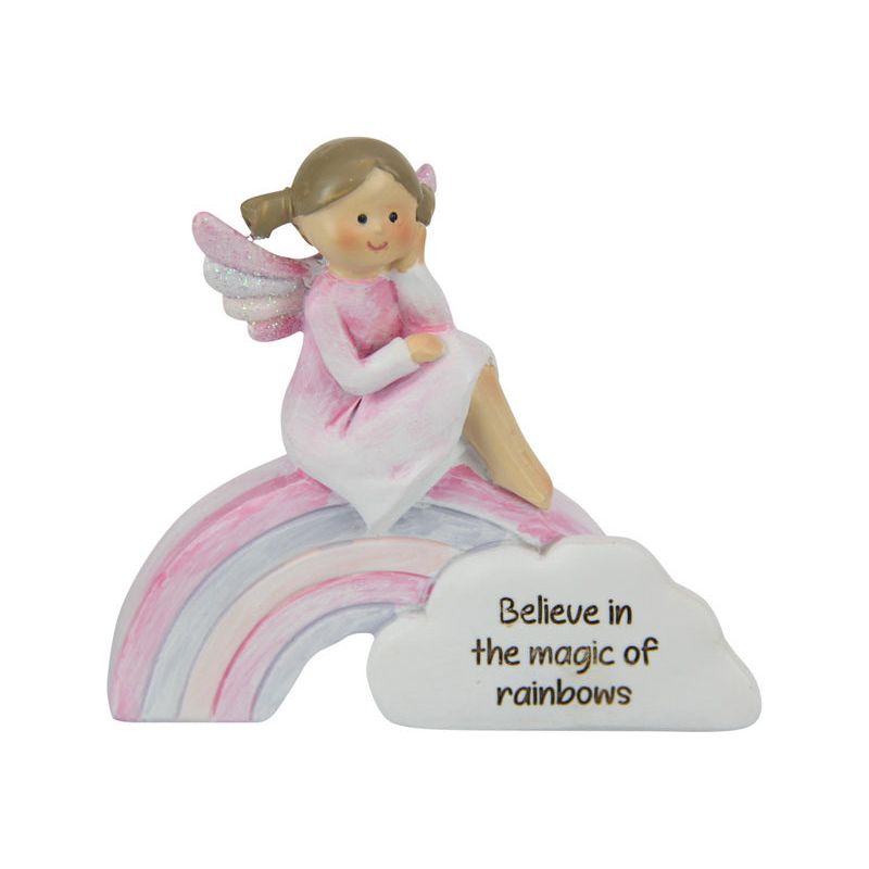 Fairy on Rainbow with Cute Inspirational Quote - Dollars and Sense