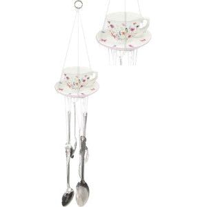 Wind Chime Ceramic Floral Teacup - Dollars and Sense