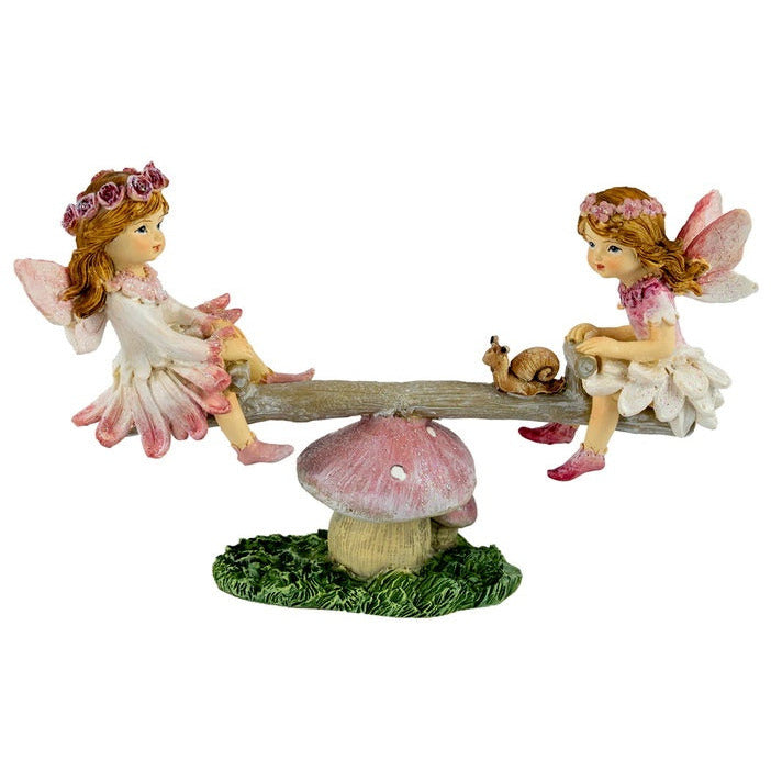 Fairy Friends on Mushroom See-Saw - Dollars and Sense
