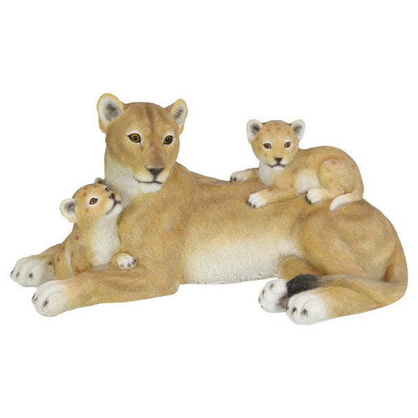 Lioness Lying With Cubs At Her Side - Dollars and Sense
