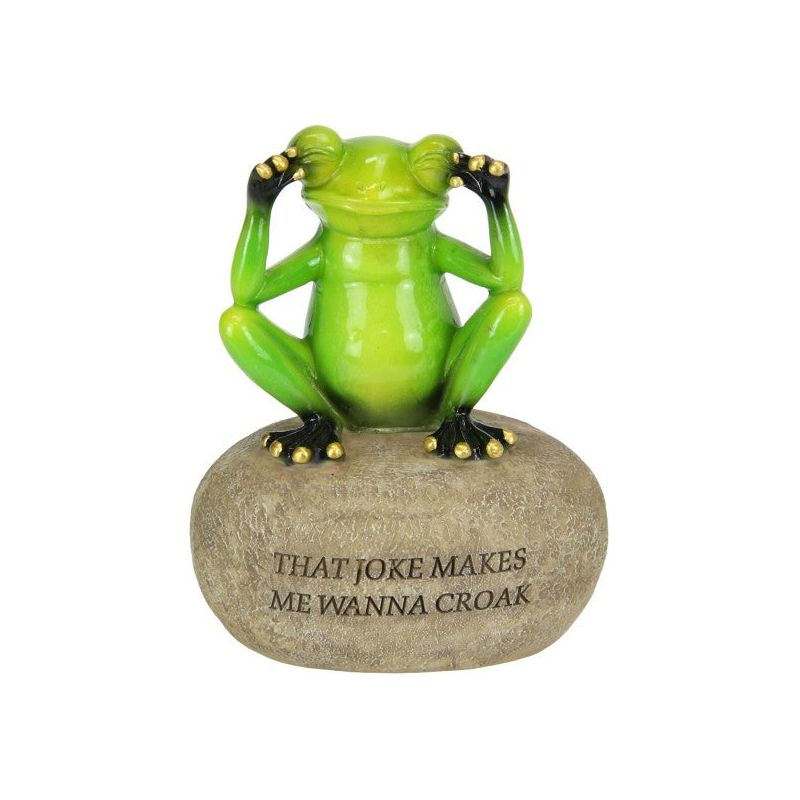 Frog on Rock with Joke Wording - Dollars and Sense