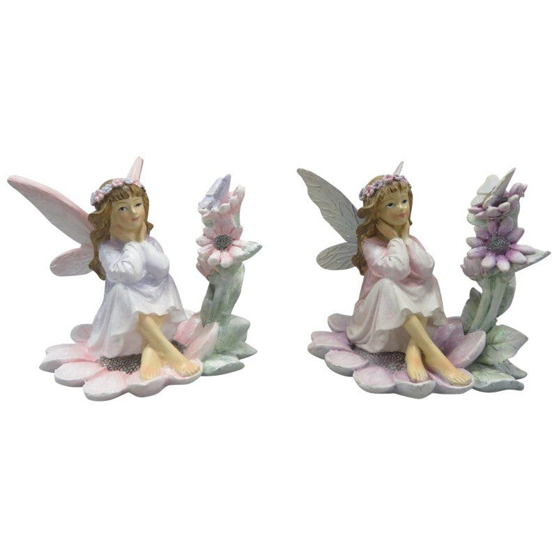Sitting Fairy on Flower Dreaming - Dollars and Sense