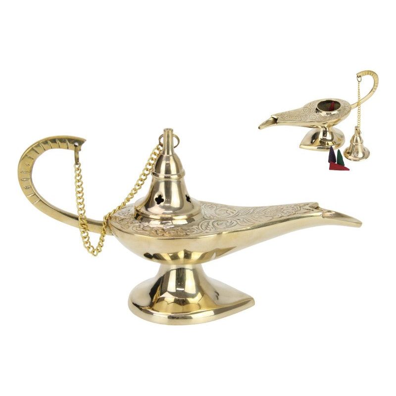 Brass Genie Lamp Incense Burner
