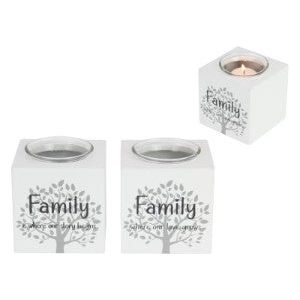 8cm FAMILY INSPIRATION T/LIGHT HOLDER