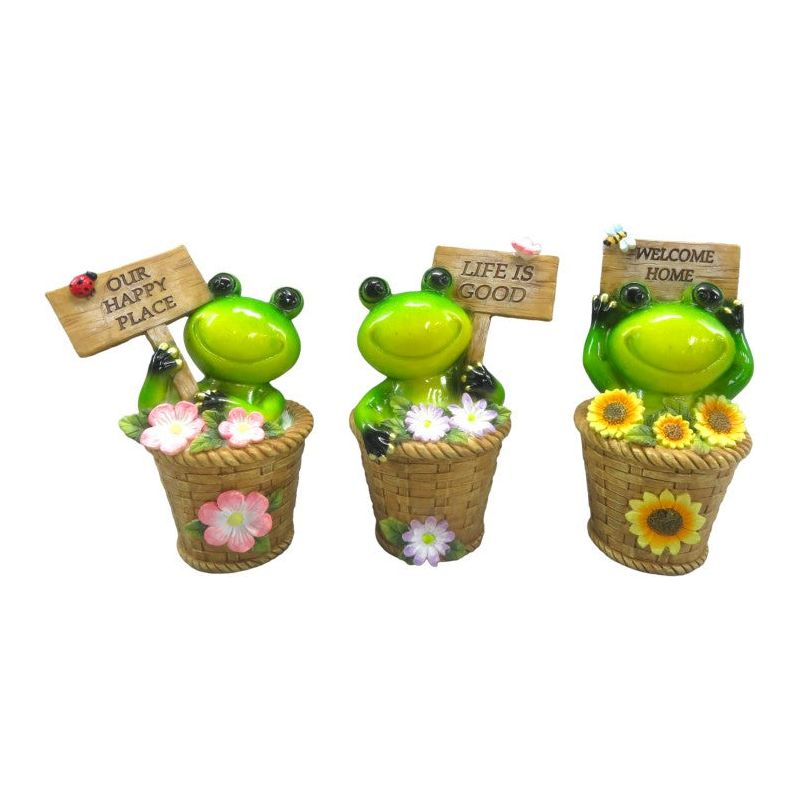 Inspirational Frog in Flower Basket - Dollars and Sense