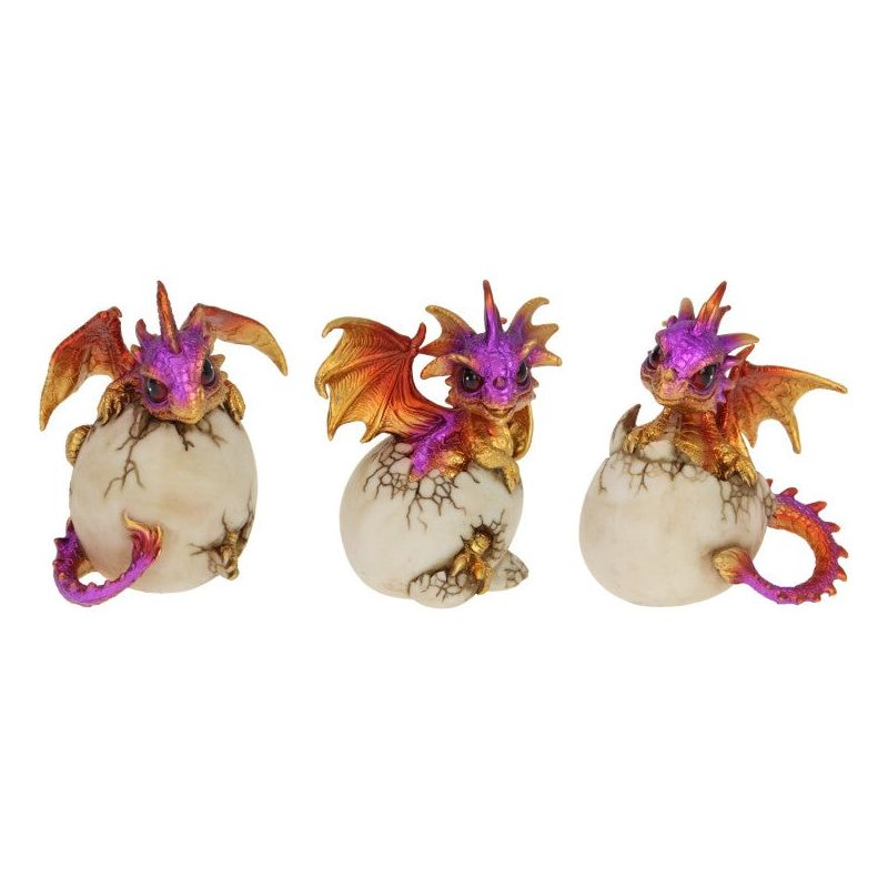 Cute Purple & Gold Dragon In Egg - Dollars and Sense
