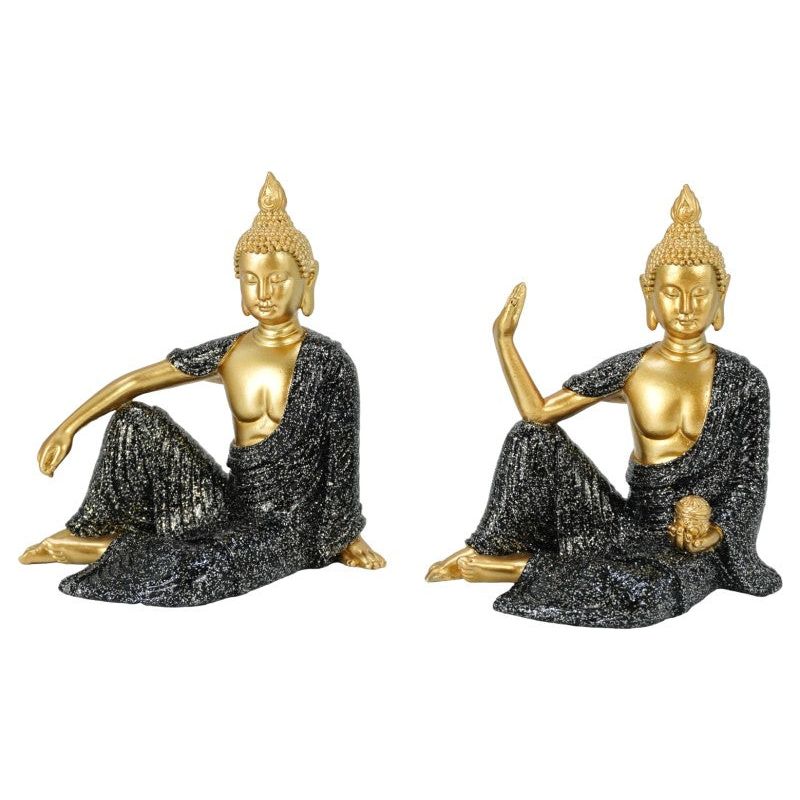 Sitting Buddha With Black Robe - Dollars and Sense