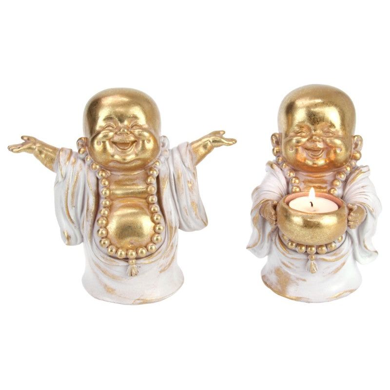 Gold & Grey Happy Buddha - Dollars and Sense