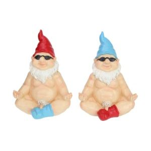 29cm Sitting Naked Yoga Gnome Man