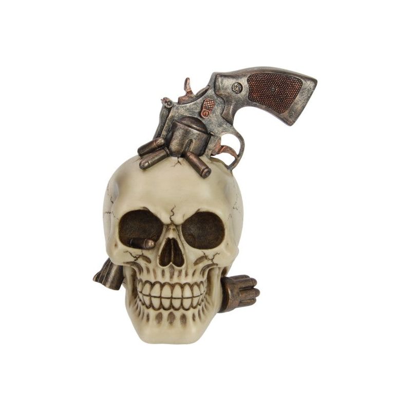 Skull With Gun In Head - Dollars and Sense
