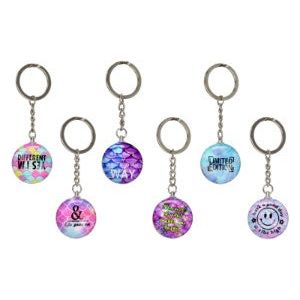 3.5cm Glass Funny Keyring