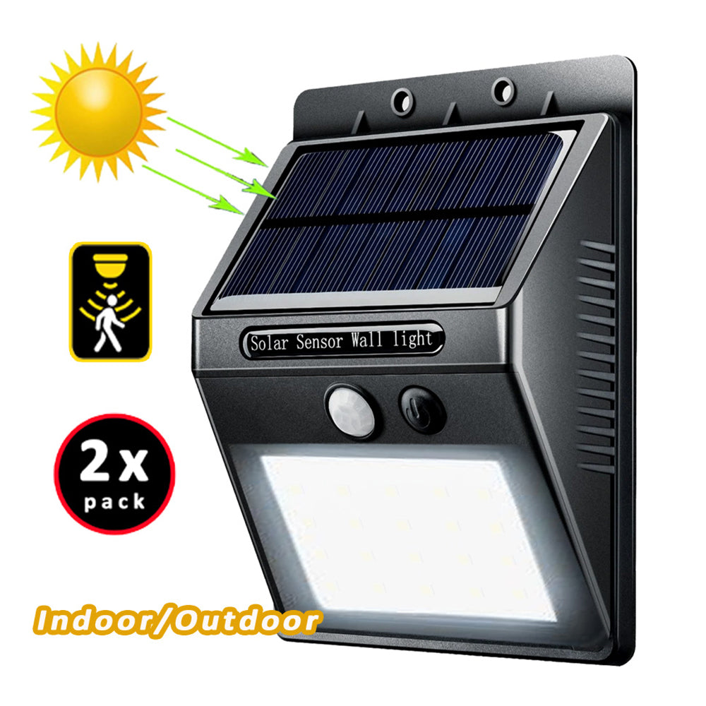 Solar Sensor LED Light 2PK
