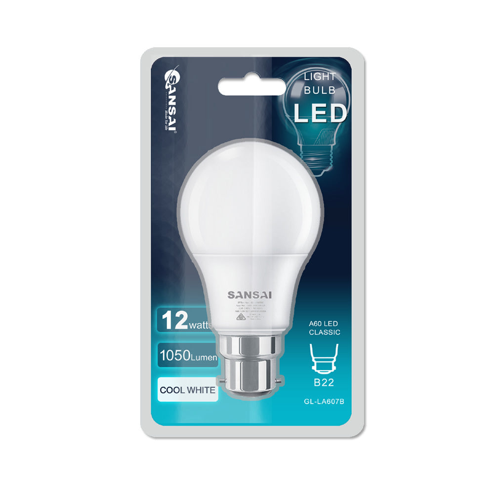 LED Bulb A60-12W-B22-Daylight