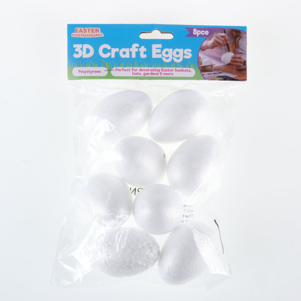 Foam Easter Eggs 8pc
