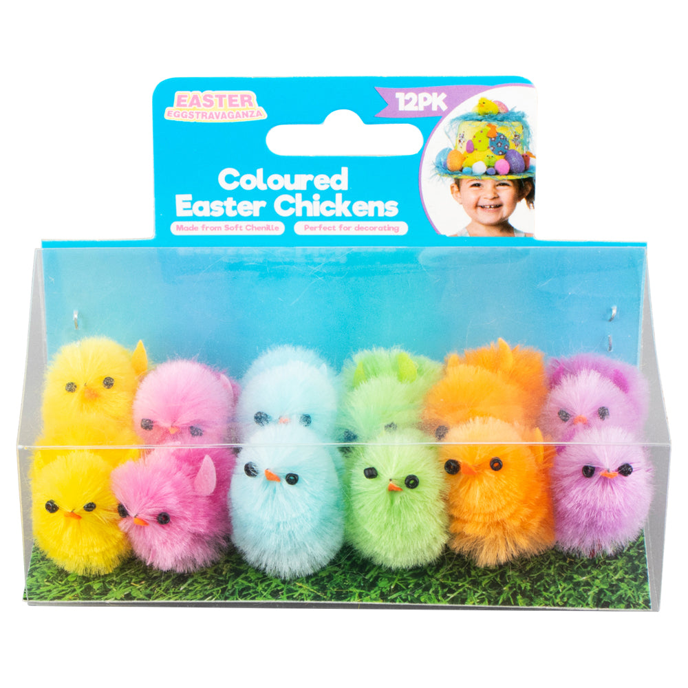 12pk Coloured Easter Chickens3