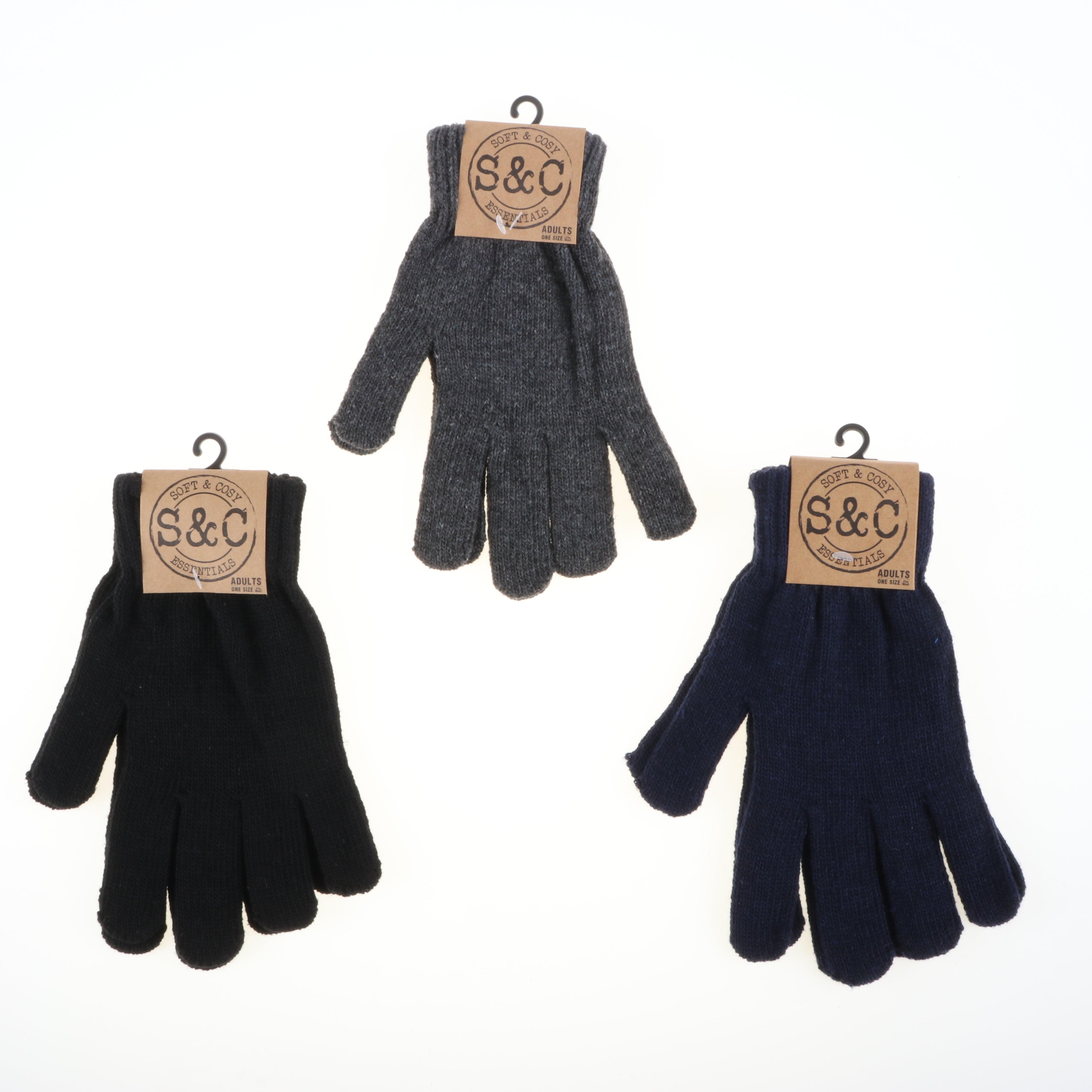 Gloves Mens Premium Basic Knit - Dollars and Sense