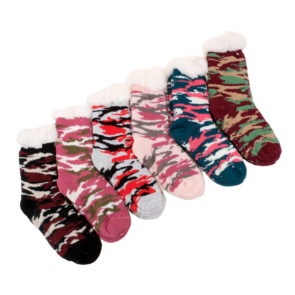 Sherpa Socks Crew Cut Heat Control & Anti-Slip - Adults - Dollars and Sense