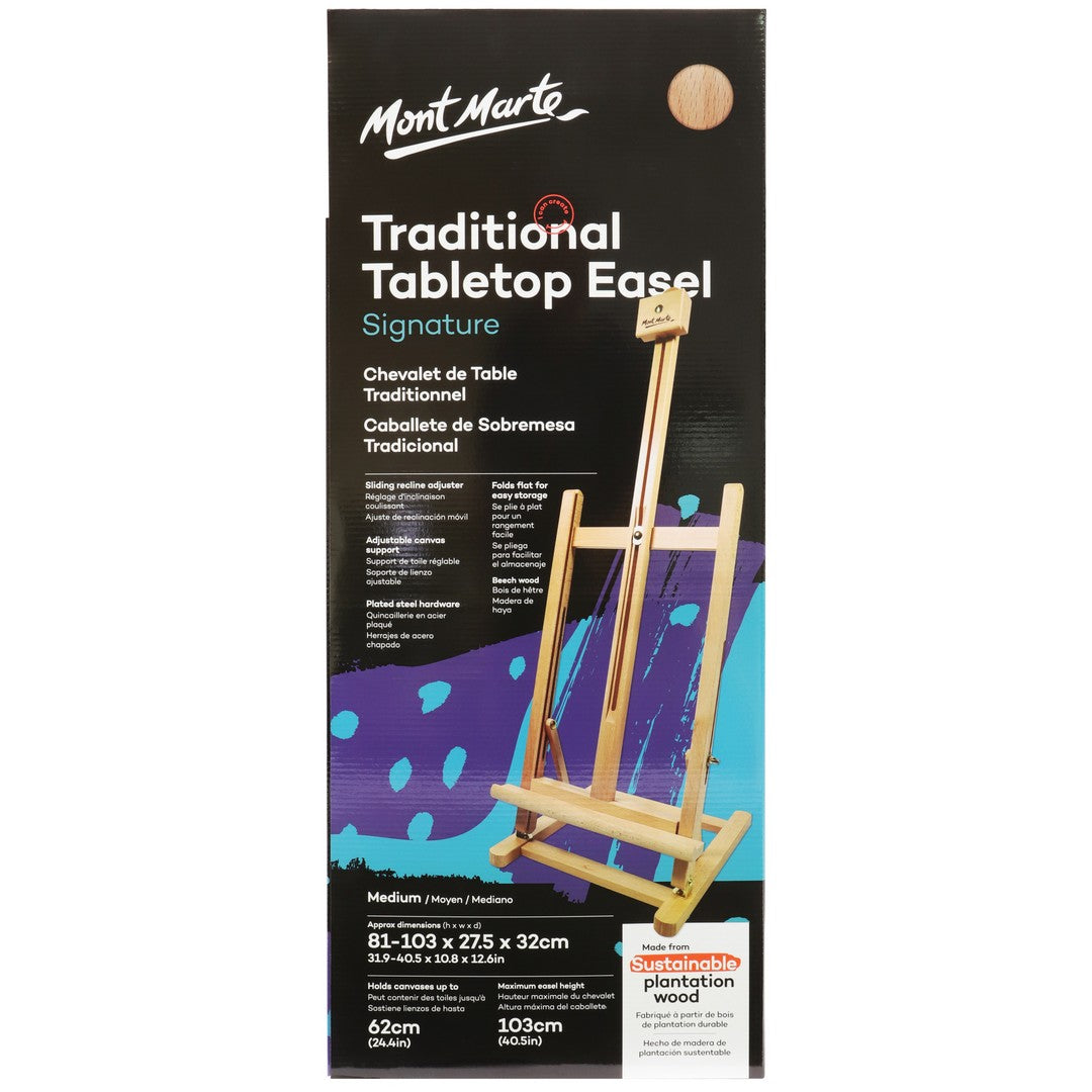 Mont Marte - Traditional Elm Desk Easel